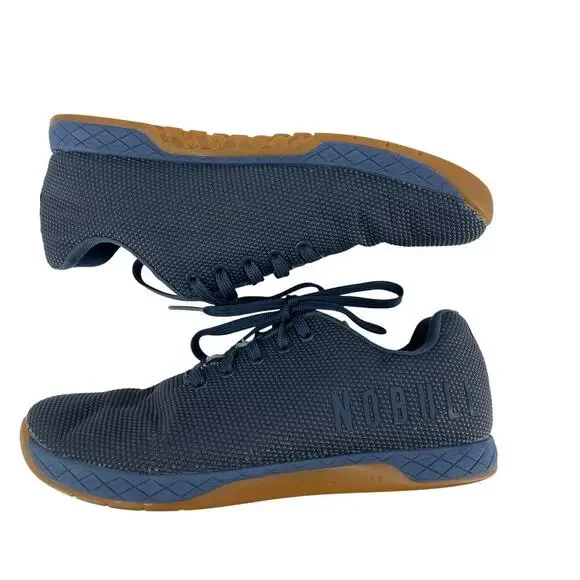 No Bull Outwork Strength Training Shoe Sneaker Mens 8.5 Womens 10 Navy Gum
